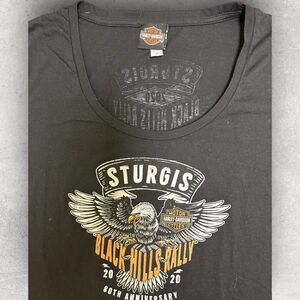 Harley Davidson Sturgis T-shirt Women's Medium 80th Anniversary High‎ Low